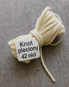 Knot warkoczowy bawełniany, 42 nitek – 10 m