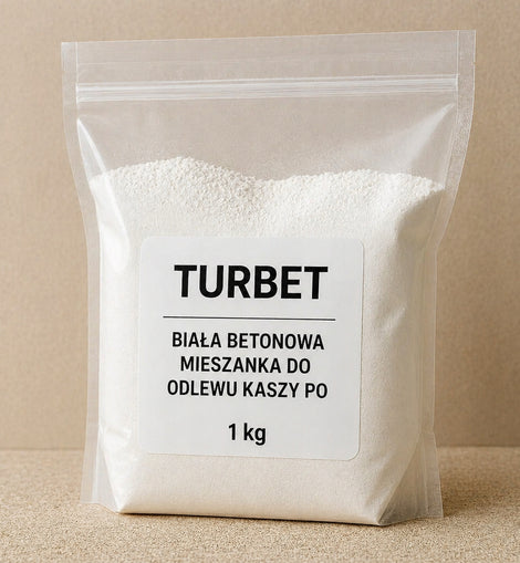 Biała mieszanka betonowa do odlewania świeczników, Turcja, 1 kg