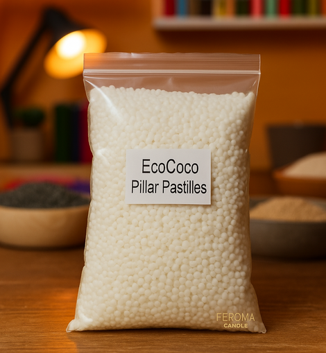 Wosk Coconut Kerax Ecococo Pillar Pastilles, 1 kg