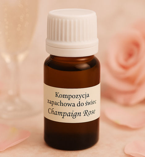 Kompozycja zapachowa do świec Champagne Rose, 10 ml