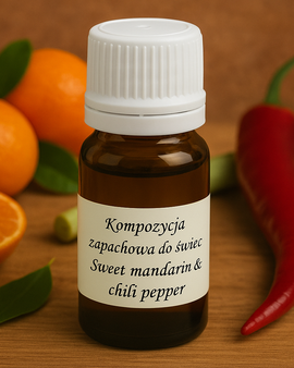 Kompozycja zapachowa do świec Sweet Mandarin &amp; Chili Pepper, 10 ml