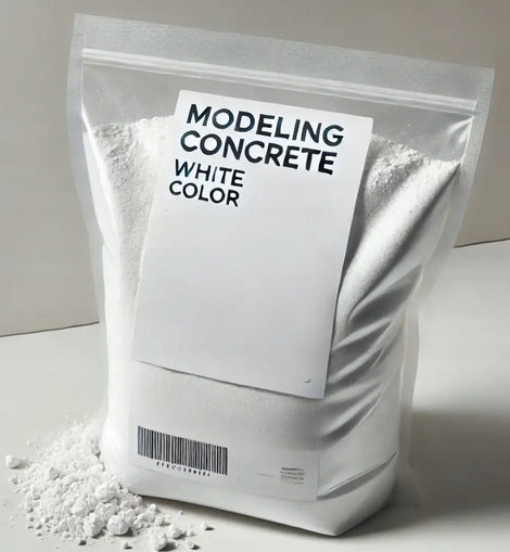 Gotowa biała mieszanka betonowa do modelowania, 1 kg