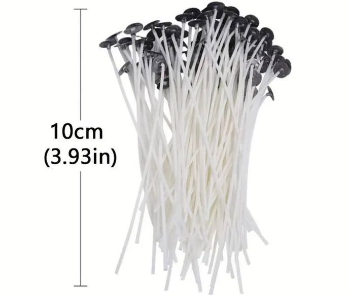 Knot bawełniany z blaszką – 10 cm , 10 szt.