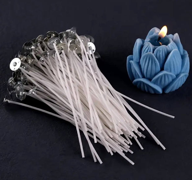 Knot bawełniany z blaszką – 10 cm , 10 szt.