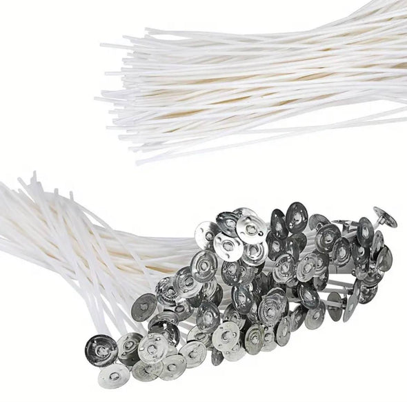 Knot bawełniany z blaszką – 10 cm , 10 szt.