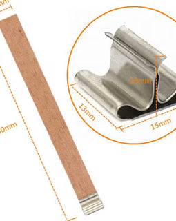 Knot drewniany z uchwytem metalowym 130 × 13 mm