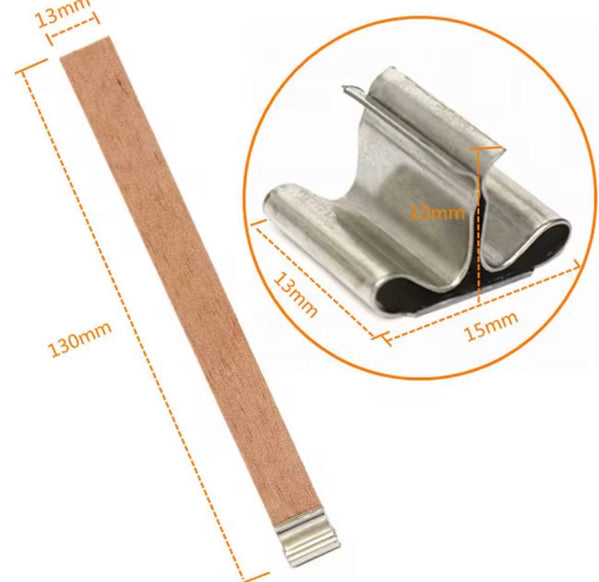 Knot drewniany z uchwytem metalowym 130 × 13 mm